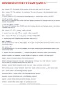 BIOCHEM MODULE 8 EXAM Q AND A