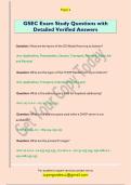 GSEC Exam Study Questions with  Detailed Verified Answers