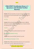 FOA CFOT Certification Exam v11  Questions with Detailed Verified  Answers 