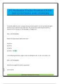FE Mechanical Practice Problems EXAM 2025 QUESTIONS AND ANSWERS