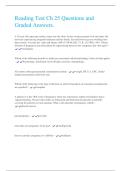 Reading Test Ch 25 Questions and Graded Answers&period;