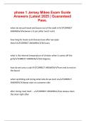 phase 1 Jersey Mikes Exam Guide  Answers &vert;Latest 2025 &vert; Guaranteed  Pass&period;  