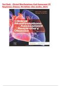 Test Bank - Clinical Manifestations and Assessment of Respiratory Disease&comma; 9th Edition &lpar;Des Jardins&comma; 2025&rpar;&comma; Newest Edition