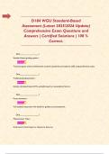 D184 WGU Standard-Based Assessment &lpar;Latest 2025&sol;2026 Update&rpar; Comprehensive Exam Questions and Answers &vert; Certified Solutions &vert; 100 &percnt; Correct&period;     