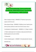 ONS Chemotherapy & Immunotherapy Certificate 2025&sol;2026 &ndash; 130&plus; Verified Q&As &vert; Cancer Pharmacology&comma; CINV&comma; Hormonal Therapies&comma; Targeted & Biologic Agents&comma; Immunotherapy Types & MOAs