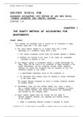 SOLUTIONS MANUAL for Advanced Accounting&comma; 15th Edition by Joe Ben Hoyle&comma; Schaefer and Doupnik &vert; Complete 19 Chapters