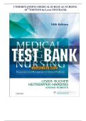 Test Bank for Understanding Medical-Surgical Nursing&comma; 10th Edition by Lewis