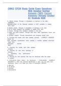 CMKG CPCM Study Guide Exam Questions With Detailed Verified Answers &lpar;100&percnt; Correct Answers&rpar; &sol;Already Graded A&plus; Gradeda 2026 