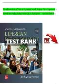 Test Bank for A Topical Approach to Lifespan Development 10th Edition by John Santrock &vert; Complete Chapter 1-17 Q&A&comma;
