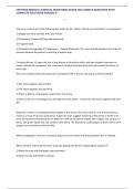 CERTIFIED MEDICAL-SURGICAL REGISTERED NURSE 2025 SAMPLE QUESTIONS WITH COMPLETE SOLUTIONS GRADED A&plus;