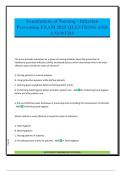 Foundations of Nursing - Infection Prevention EXAM 2025 QUESTIONS AND ANSWERS