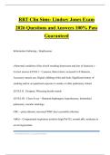 RRT Clin Sims- Lindsey Jones Exam 2026 Questions and Answers 100&percnt; Pass Guaranteed
