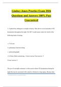 Lindsey Jones TMC Bundled Exams 2026 Questions and Answers 100&percnt; Pass Guaranteed