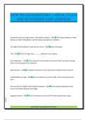 NEW MEXICO HISTORY -- FINAL EXAM 2025 QUESTIONS AND ANSWERS