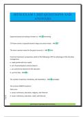 HTM EXAM 1 2025 QUESTIONS AND ANSWERS