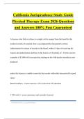 PTBC California law Bundled Exams 2026 Questions and Answers 100&percnt; Pass Guaranteed