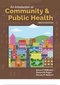 TEST BANK FOR INTRODUCTION TO COMMUNITY PUBLIC HEALTH 9TH EDITION JAMES F&period; MCKENZIE COMPLETE SOLUTION