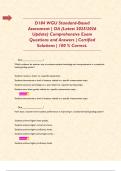 D184 WGU Standard-Based Assessment &vert; OA &lpar;Latest 2025&sol;2026 Update&rpar; Comprehensive Exam Questions and Answers &vert; Certified Solutions &vert; 100 &percnt; Correct&period;  