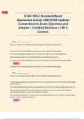 D184 WGU Standard-Based Assessment &lpar;Latest 2025&sol;2026 Update&rpar; Comprehensive Exam Questions and Answers &vert; Certified Solutions &vert; 100 &percnt; Correct&period;   