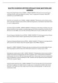 MULTIPLE SCLEROSIS CERTIFIED SPECIALIST EXAM QUESTIONS AND ANSWERS