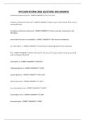 NFI EXAM REVIEW EXAM QUESTIONS AND ANSWERS