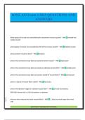 KINE 433 Exam 2 2025 QUESTIONS AND ANSWERS
