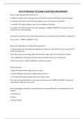 WSU PSYCHOLOGY 372 EXAM 4 QUESTIONS AND ANSWERS