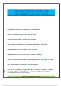 ME2 SWE Study Set EXAM 2025 QUESTIONS AND ANSWERS