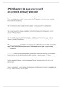 IPC Chapter 14 questions well answered already passed