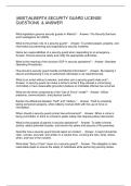 &lpar;ABST&rpar;ALBERTA SECURITY GUARD LICENSE QUESTIONS  & ANSWER