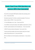 Xinnix Final Exam 2026 Questions and Answers 100&percnt; Pass Guaranteed