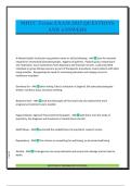 MHTC Terms EXAM 2025 QUESTIONS AND ANSWERS