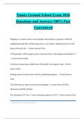Xinnix Ground School Exam 2026 Questions and Answers 100&percnt; Pass Guaranteed