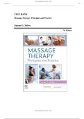 TEST BANK - MASSAGE THERAPY-PRINCIPLES AND PRACTICE&comma; 7TH EDITION &lpar;SALVO&comma; 2023&rpar;&comma; CHAPTER 1-30 &vert; ALL CHAPTERS
