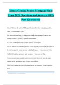 Xinnix Ground School Mortgage Final Exam 2026 Questions and Answers 100&percnt; Pass Guaranteed