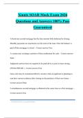 Xinnix SOAR Mock Exam 2026 Questions and Answers 100&percnt; Pass Guaranteed