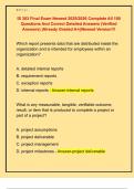 IS 303 Final Exam Newest 2025&sol;2026 Complete All 100  Questions And Correct Detailed Answers &lpar;Verified  Answers&rpar; &vert;Already Graded A&plus;&vert;&vert;Newest Version&excl;&excl;&excl; 