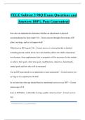 FELE Subtest 3 90Q Exam Questions and Answers 100&percnt; Pass Guaranteed