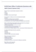 IAHSS Basic Officer Certification 2025 &ndash; Study Questions and Answers