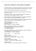D425 WGU CHEMISTRY QUESTIONS & ANSWERS