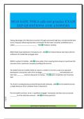 MLO SAFE NMLS safe test practice EXAM 2025 QUESTIONS AND ANSWERS