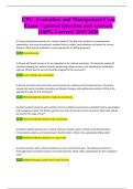 CPC- Evaluation and Management Core  Exam- Updated Question and Answers  &lbrack;100&percnt; Correct&rsqb; 2025&sol;2026 