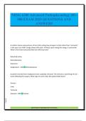 NRSG 6300 Advanced Pathophysiology 401- 500 EXAM 2025 QUESTIONS AND ANSWERS