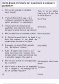 Huma Exam &num;2 Study Set questions & answers graded A&plus;