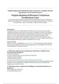 Virginia Registered Technician Exam 2025&sol;2026 &vert; Complete Exam with Verified Questions and 100&percnt; Correct Answers