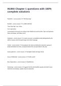 HUMA Chapter 1 questions with 100&percnt; complete solutions