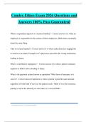 Comlex Ethics Exam 2026 Questions and Answers 100&percnt; Pass Guaranteed