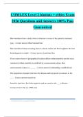 COMLEX Level 2 biostats &plus; ethics Exam 2026 Questions and Answers 100&percnt; Pass GuaranteedCOMLEX Level 2 biostats &plus; ethics Exam 2026 Questions and Answers 100&percnt; Pass Guaranteed