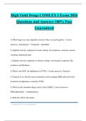 Comlex level 1 Bundled Exams 2026 Questions and Answers 100&percnt; Pass Guaranteed