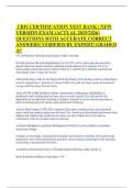 CBIS CERTIFICATION TEST BANK &vert; NEW VERSION EXAM &lpar;ACTUAL 2025&sol;2026&rpar; QUESTIONS WITH ACCURATE CORRECT ANSWERS&vert; VERIFIED BY EXPERT&vert; GRADED A&plus;